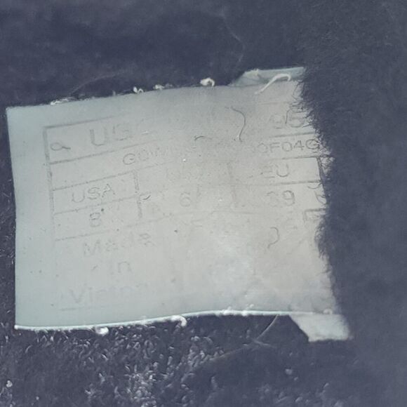 UGG Women's Fluff Yeah Slide US8 Black Fur Slip-On Flat Slippers Shoes - Picture 11 of 16